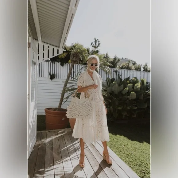 Spell & The Gypsy Collective Fairytale Anglaise Eyelet Gown S - Picture 9 of 15